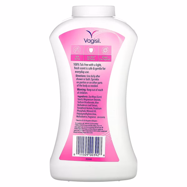 Vagisil, Odor Blocking Deodorant Powder, 8 oz (227 g) - Image 2