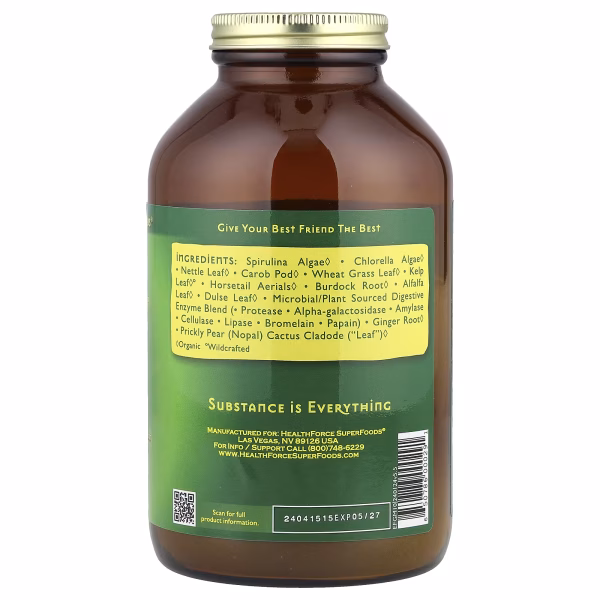 HealthForce Superfoods, Green Mush™, For Your Pet Companion, 10 oz (284 g) - Image 2