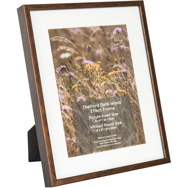 Thetford Dark Wood Effect Frame - Brown / 10 x 8in